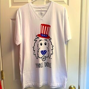 Bella Canvas Airlume Jersey Yankee DOODLE T-Shirt XLarge